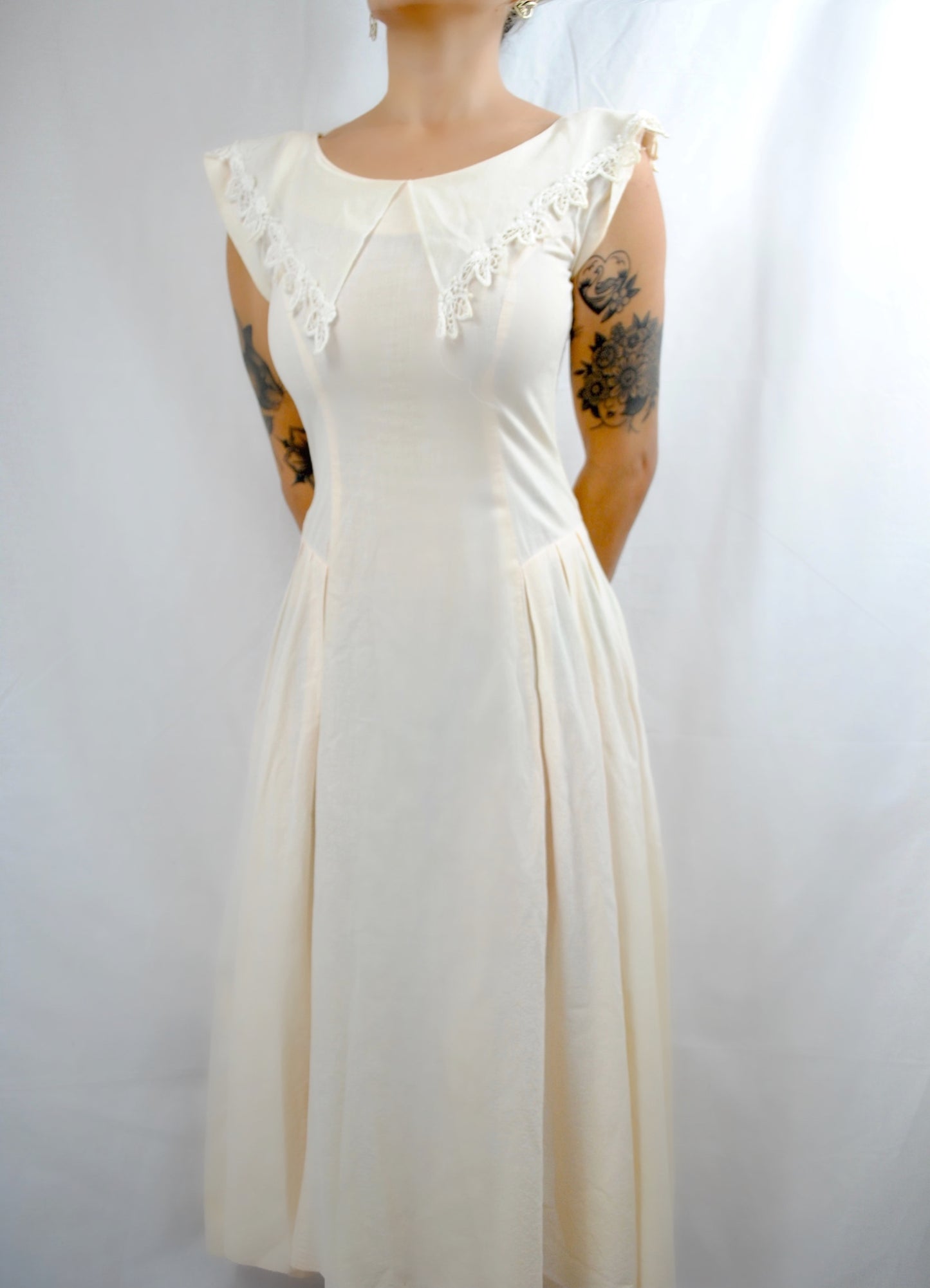 Vintage Bib Collar Dress