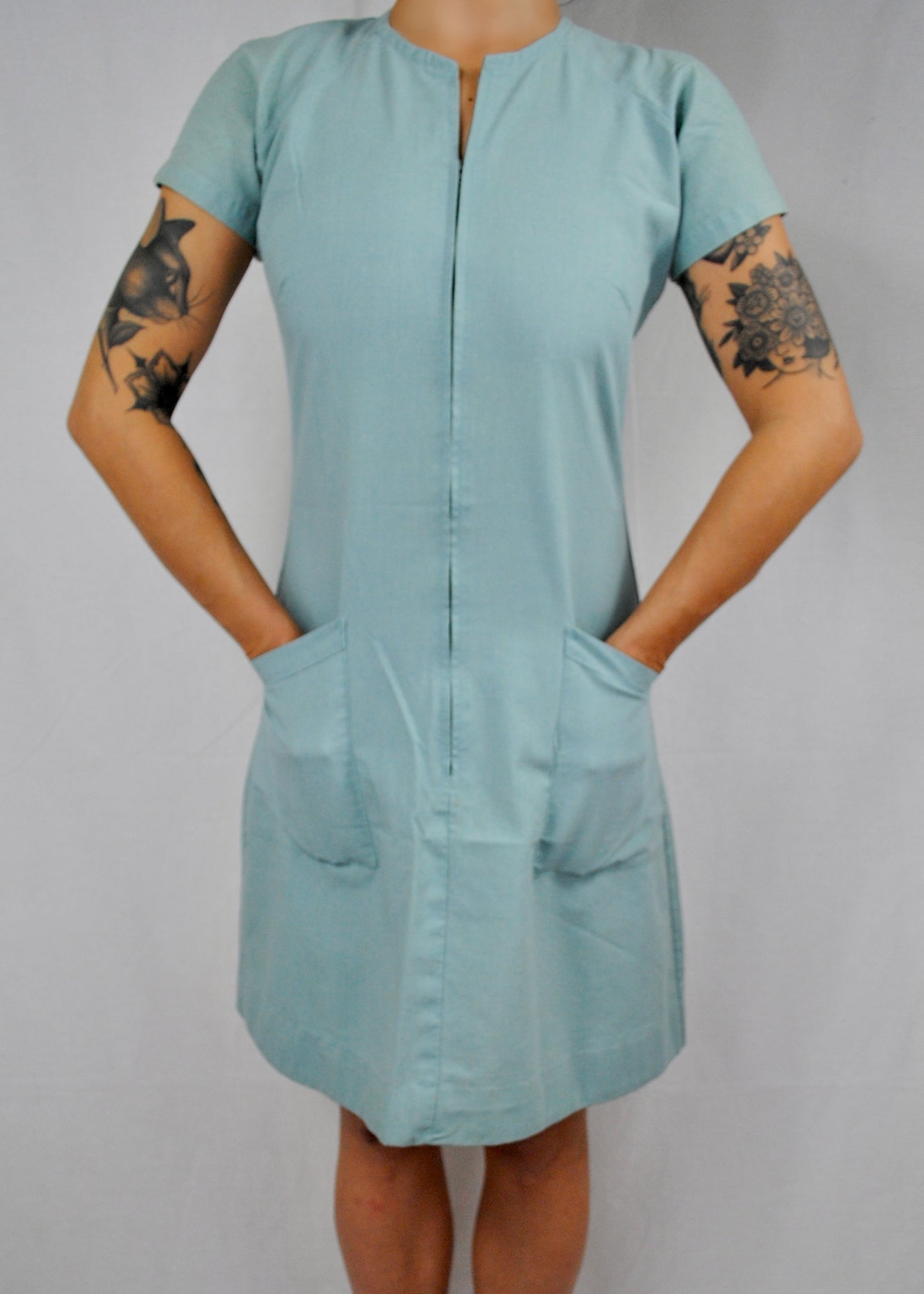 Vintage Blue Mini Dress