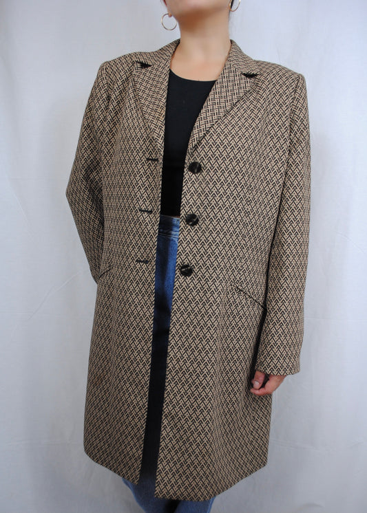 Vintage Le Suit Patterned Coat
