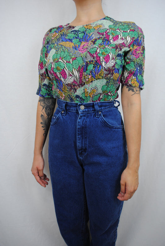 Vintage Retro Abstract Top