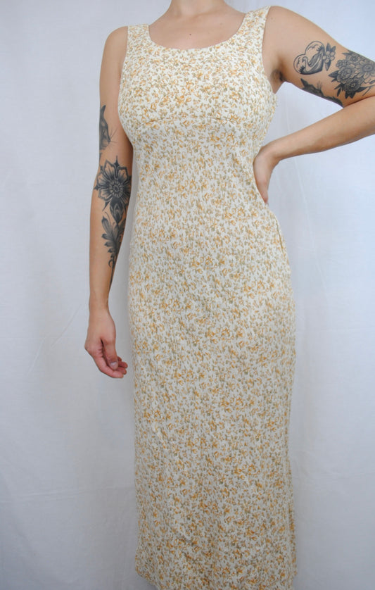 Vintage Floral Maxi Dress