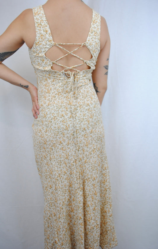 Vintage Floral Maxi Dress