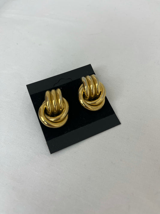Vintage Gold Knot Earrings